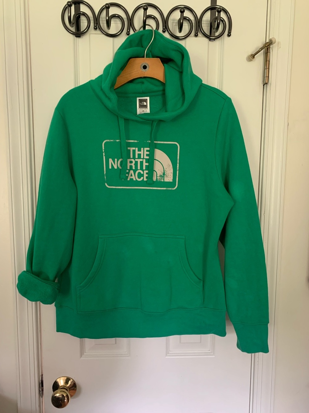 The North Face Kelly Green Hoodie Sweatshirt - Picture 1 of 6